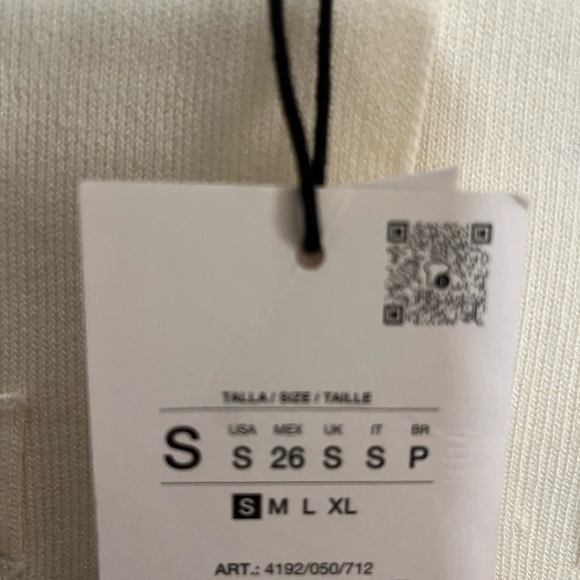 Nwt-Zara- Plain Knit Jacket- Small - Picture 6 of 7